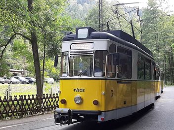 Triebwagen der Kirnitzschtalbahn