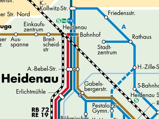 Ausschnitt Liniennetzplan Heidenau
