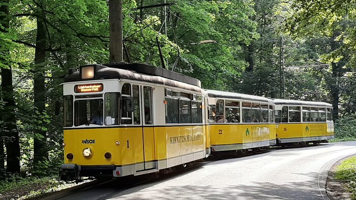 Wagenzug der Kirnitzschtalbahn