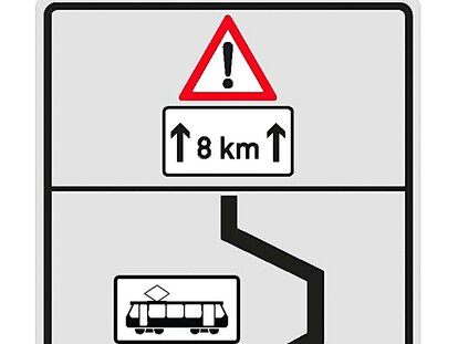 Teil Verkehrschild