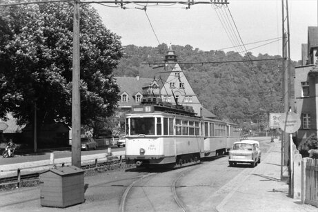 historische Straßenbahn Freital 1974