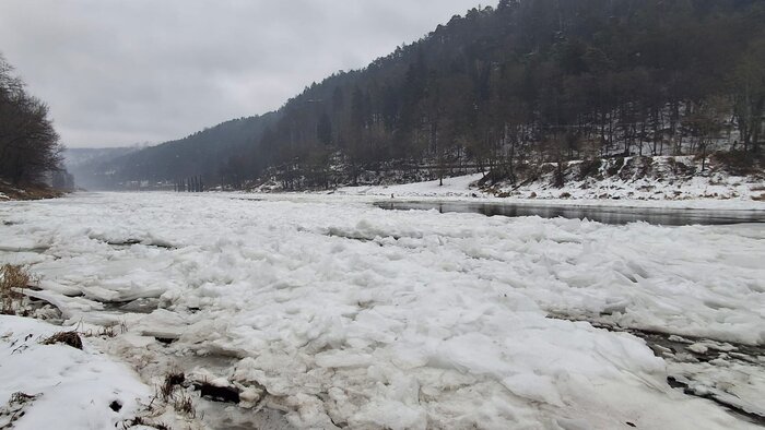 Eisgang Elbe 2026- Foto: René Wagner RVSOE