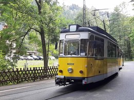 Kirnitzschtalbahn am Depot