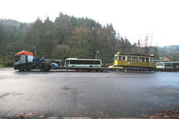 Tw5 auf Tieflader - Transport nach Görlitz