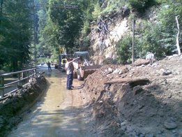 Schlammlawine im Kirnitzschtal