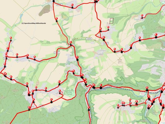 Tharandt alle Linienführungen