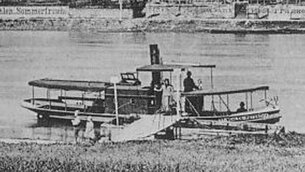 historisches Bild Fährschiff