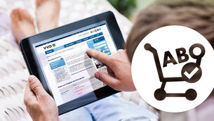 Abo auf Tablet