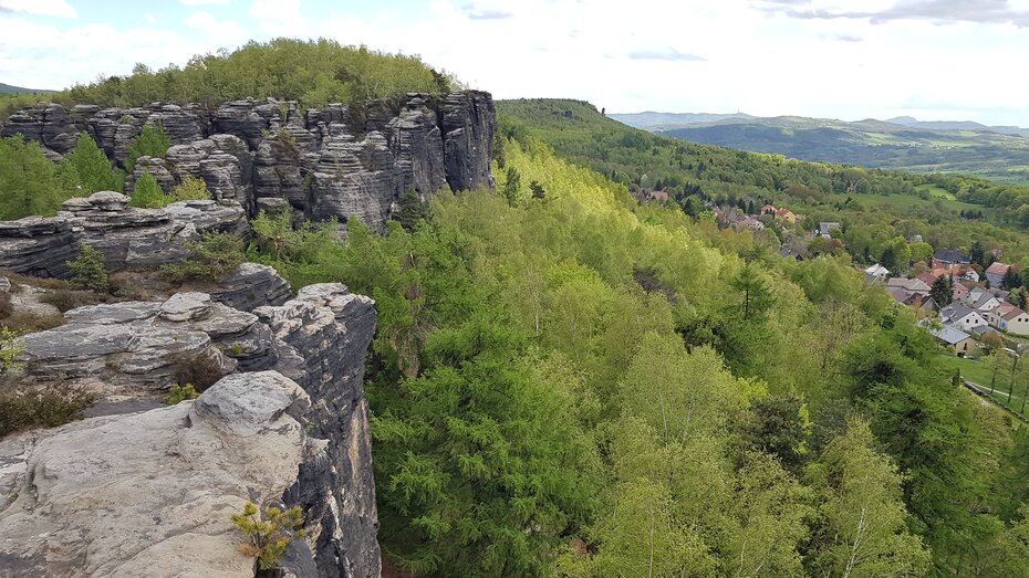 Blick von den Tyssaer Wänden