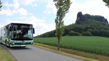 Wanderbus mit Lilienstein