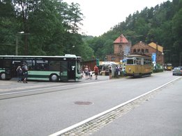 Kinobus und Tw8 am Depot