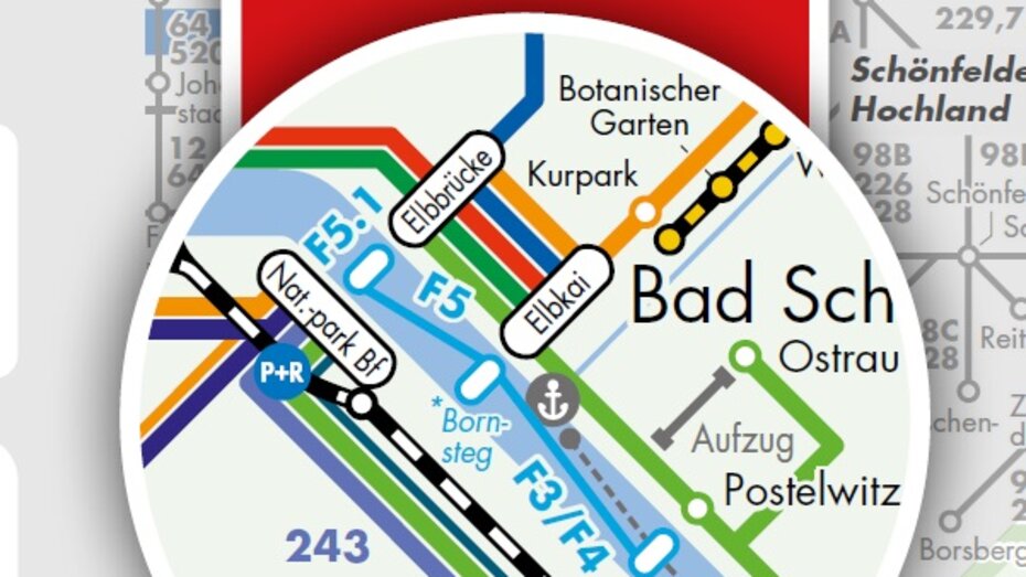 Detail Liniennetzplan Gästekarte mobil