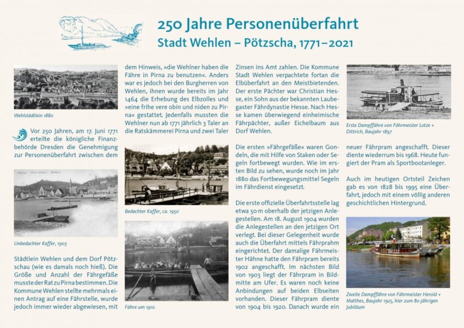 Flyer 250 Jahre Fähre Wehlen