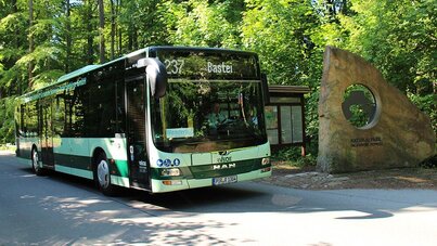 Bus an der Bastei