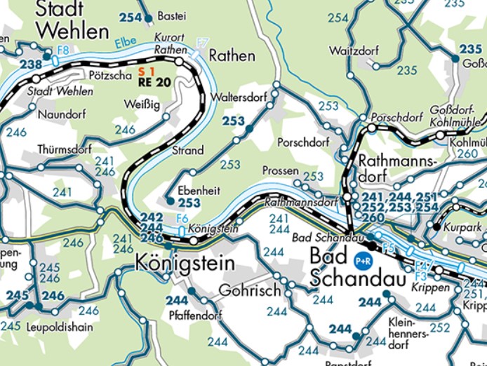 Ausschnitt aus VVO-Plan topografisch